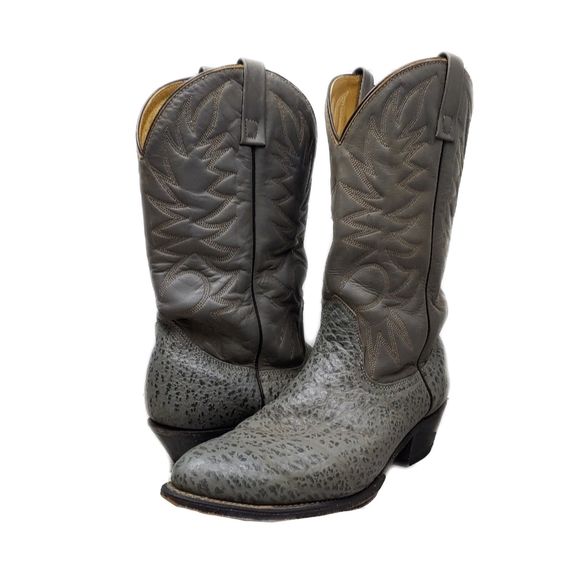 Palomino Other - Palomino 2 Tone Embroidered Shaft & Textured Marbled Foot Boots